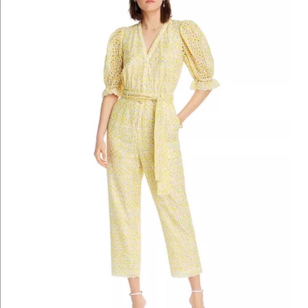NWT LINI Elizabeth Eyelet-Embroidered Jumpsuit